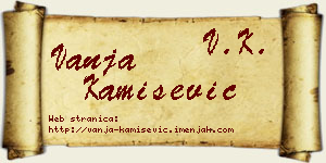 Vanja Kamišević vizit kartica